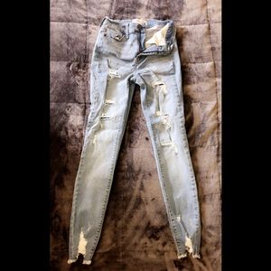 MUDD flx stretch jeans high-rise ankle jegging